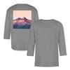 Men's casual and fashionable printed round-neck three-quarter sleeve top T-shirt