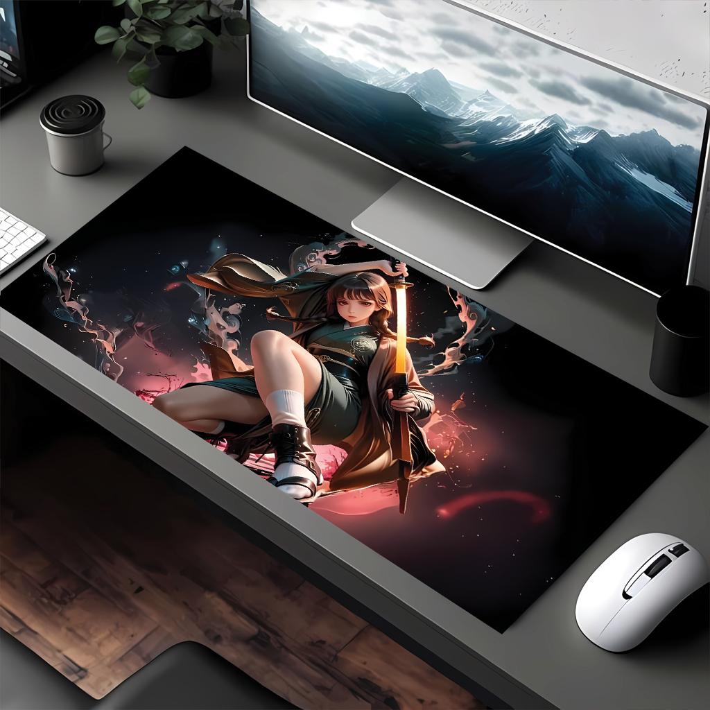 Super beautiful Japanese style Mouse pad large Mouse pad Samurai Mouse pad DESMAT full size model