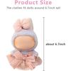 Ruokey Doll Clothes 15cm/17cm Cute Costume Outfit for Plush Toys Dress Up DIY Accessories