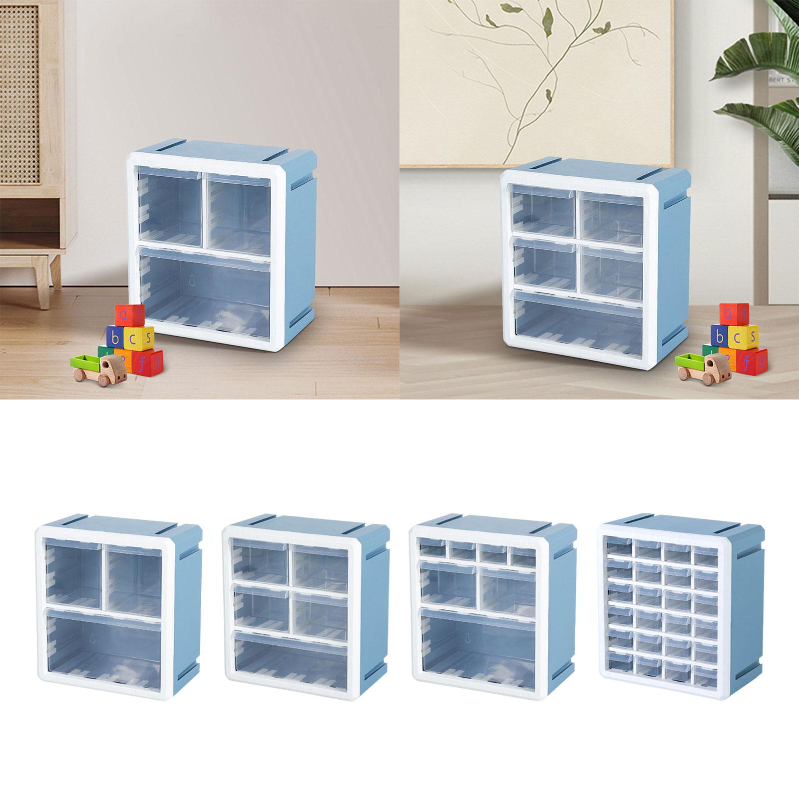 

Small Drawer Organizer for Desk for Women Girls Transparent Drawers Makeup 7 Lattices
