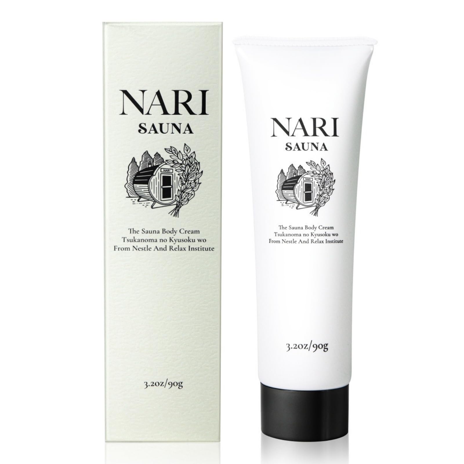 

NARI SAUNA Sauna Body Cream, Sauna, Bath, Public Bath, Hot Spring, Moisturizing Body Cream for Men and Women, Floral, 90g, Cooling, Made in Japan