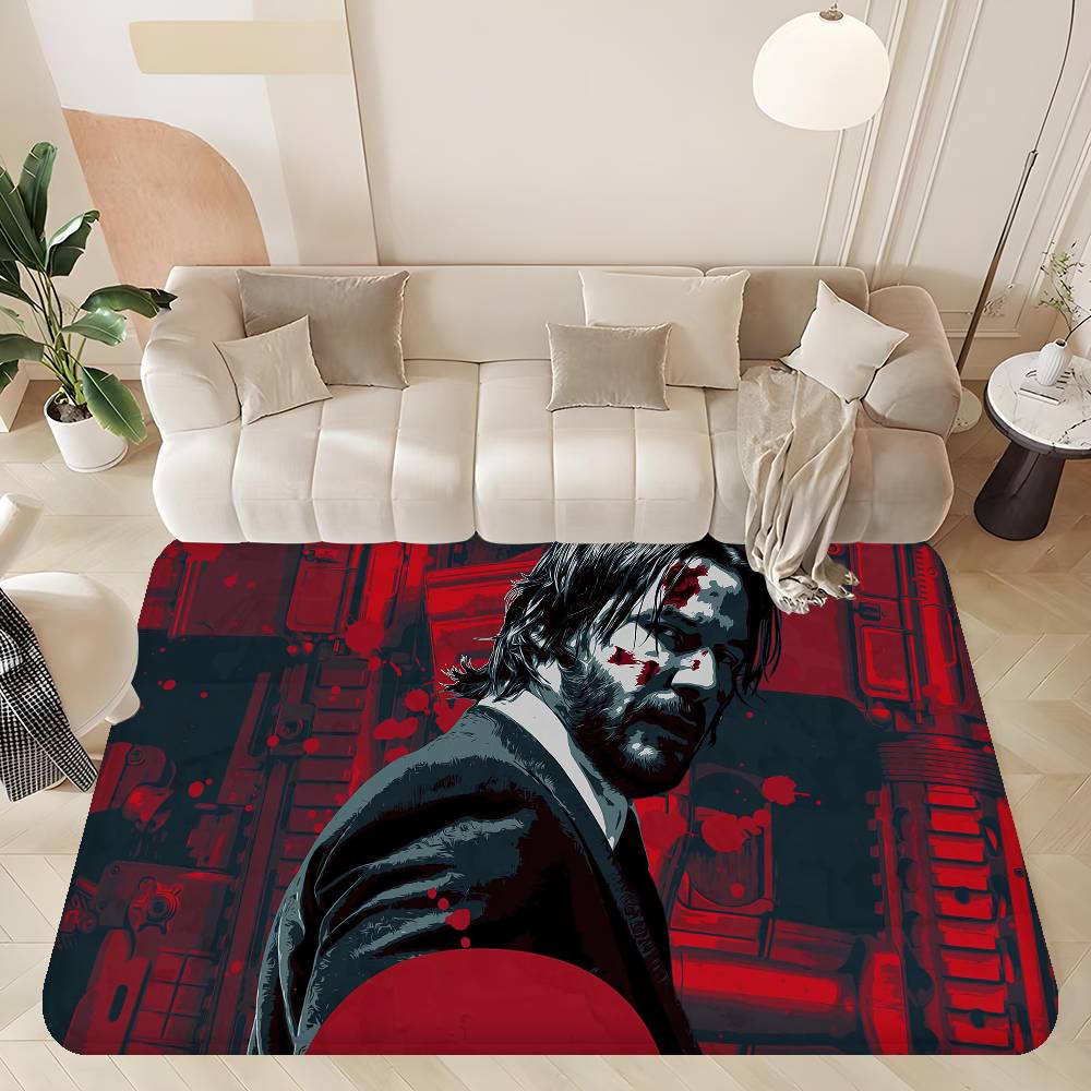 Movie John Wick Bathroom Mat Kids Room Bedroom Decoration Balcony Anti-Slip Doormat Living Room Welcome Rug