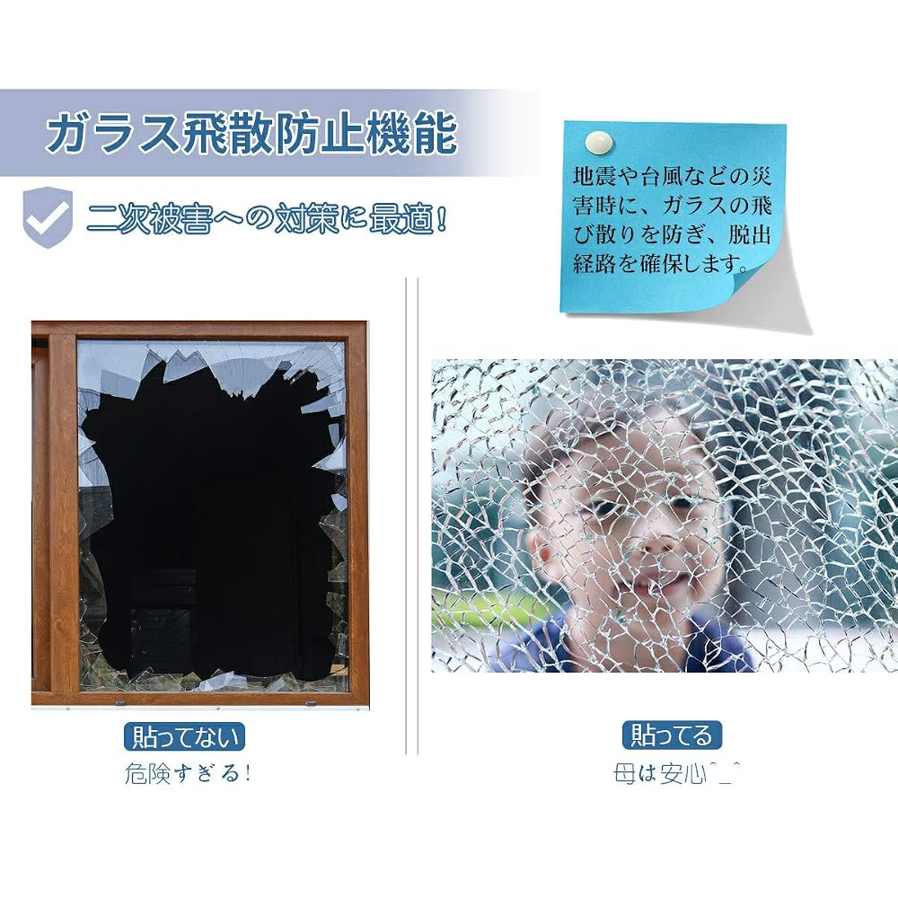 KTJ Window Film, Window Insulation and Heat Shielding Sheet, Privacy Film, Window Glass Film, Glass
