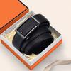 Men's Leather Belt, Inner Buckle Does Not Show the Tail, Inner Wear Belt, Middle-aged and Young Leisure Trend Versatile Belt