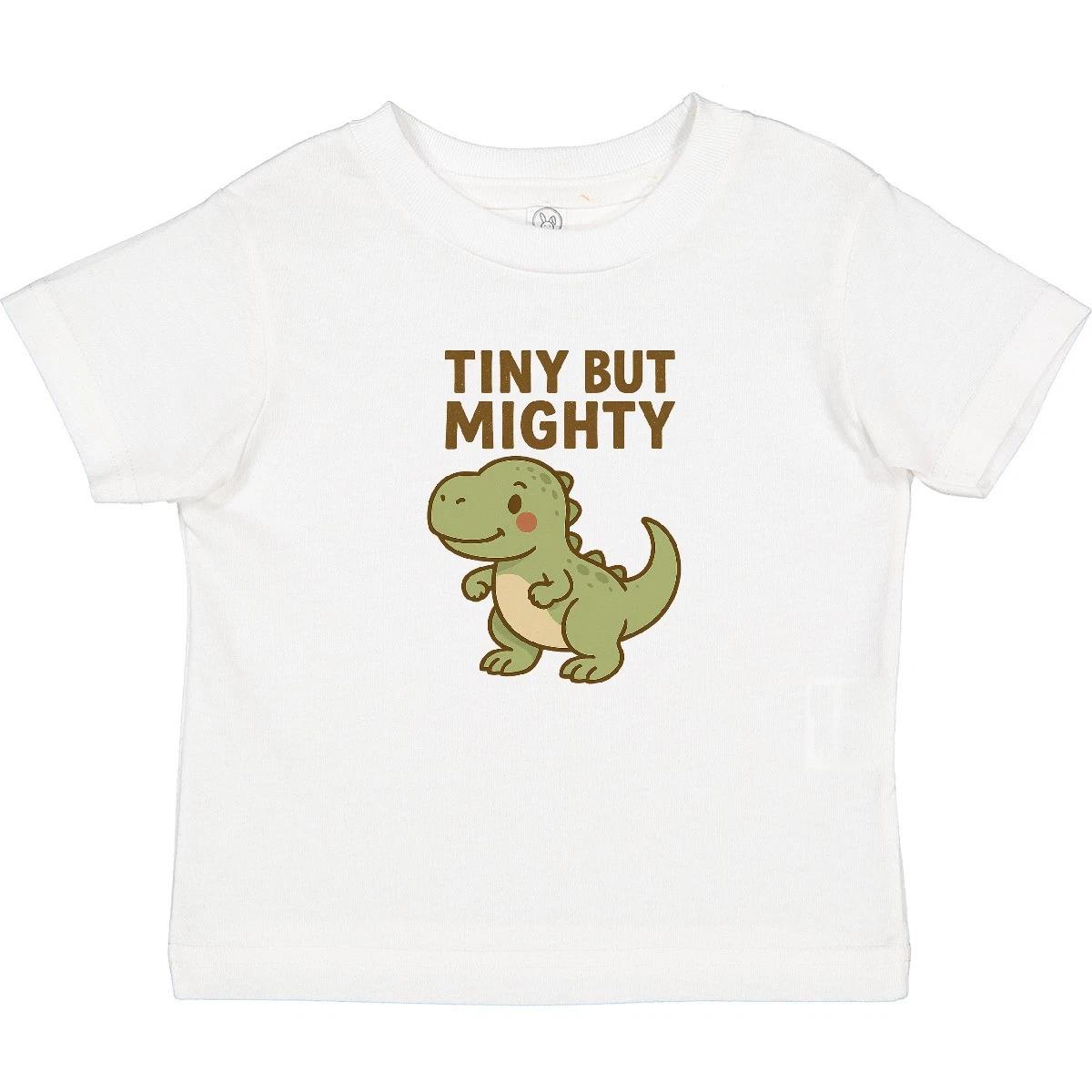 

Inktastic Tiny But Mighty Dinosaur Cartoon Design Baby T-Shirt Infant Tees 160