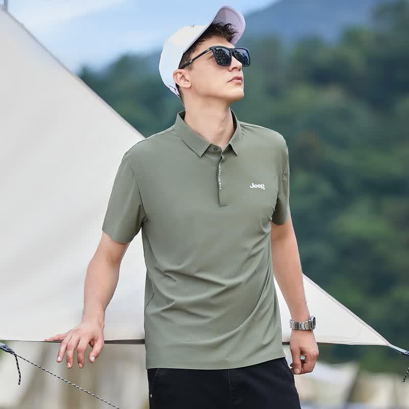 Jeep Men's Summer Casual Polo Shirt