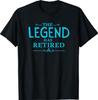 De Legende is Gepensioneerd Grappig Pensioen Shirt T-shirt