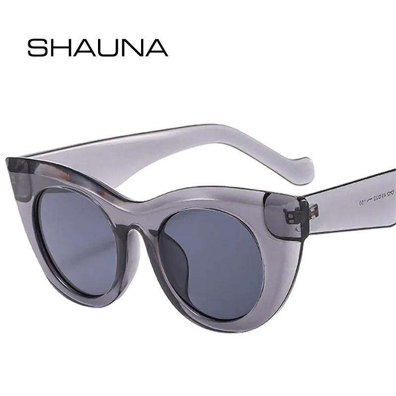 

SHAUNA Женские солнцезащитные очки «кошачий глаз» желейного цвета, оттенки UV400