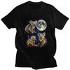 Men Three Moon Koalas T Shirts Streetwear Short Sleeves Pure Cotton Colthing Fashion Casual Design Graphic Tees Shirt