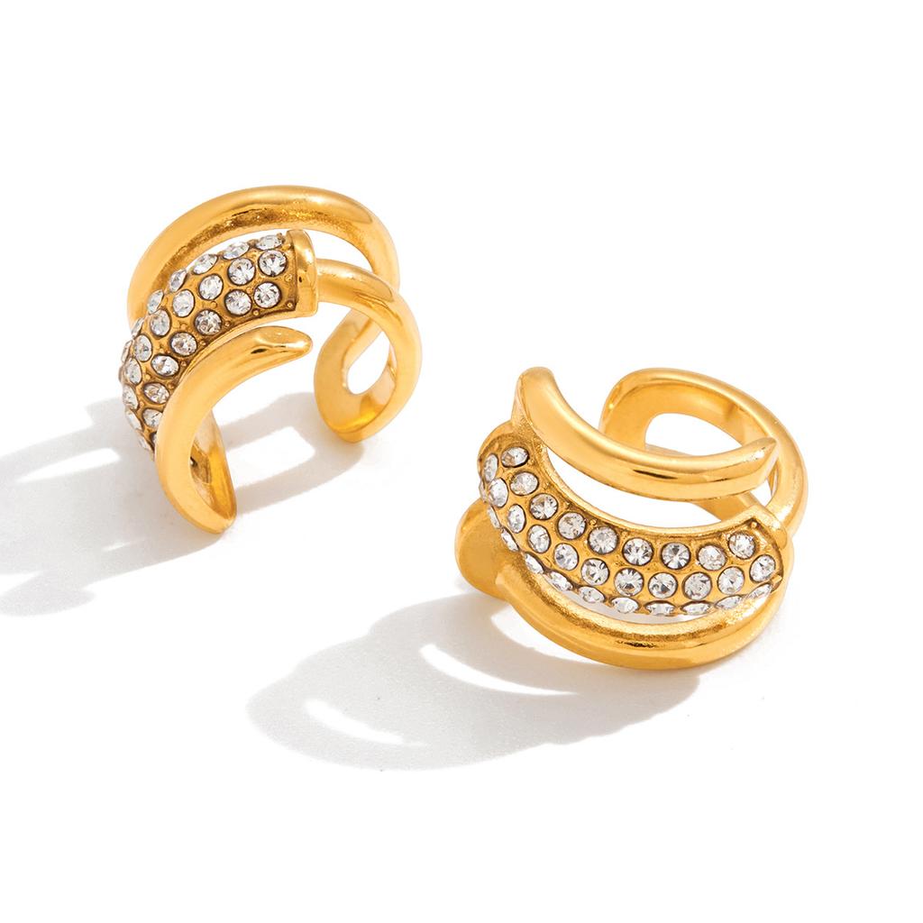 Light luxury high-end ear bone ear clips, no pierced earrings.