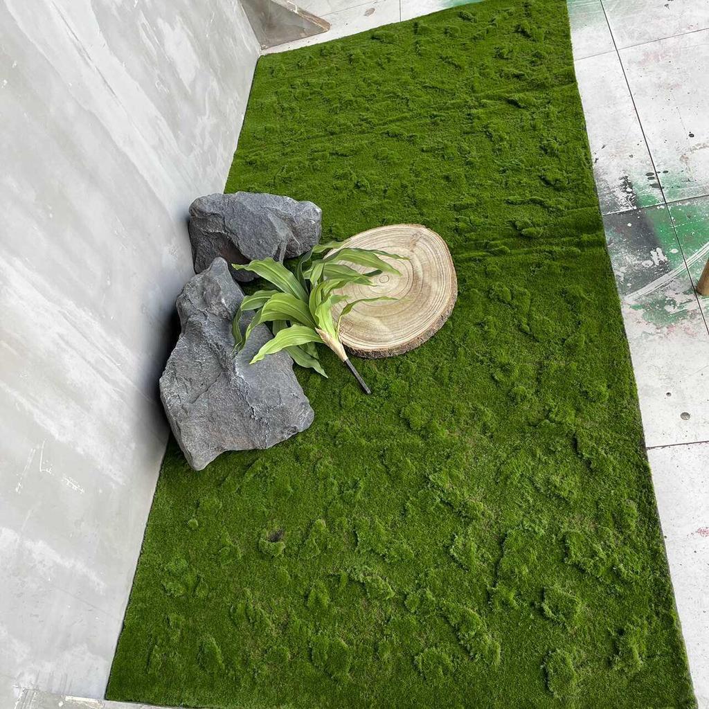 Artificial Moss Stone Decor: Green Hairy Stone Prop for Photography and Bonsai Landscaping