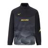 Mizuno Stand Collar Pullover Long Sleeve Half Zip Sweatshirt Unisex Sweatshirt Black Gold P2CC41Z309