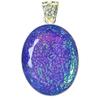 Stunning 84 Ct Brazilian Lab-Grown Multi-Color Opal Pendant Certified Oval Cut AI-45-NS