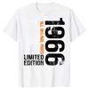 Vintage 1966 Regali per il 59° Compleanno 59 Anni Magliette Streetwear Manica Corta Uomo Moda Casual Maglietta Larga