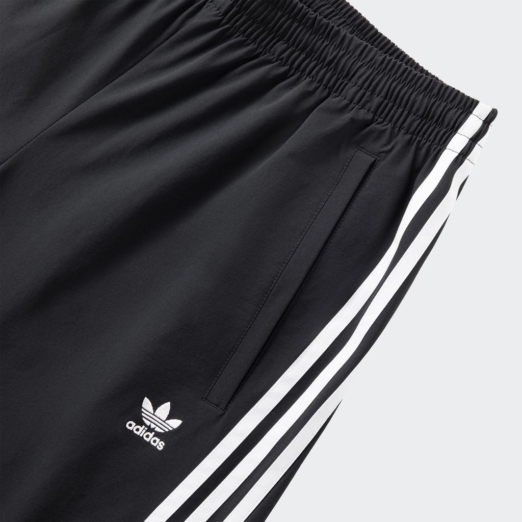 Adidas Originals TP Oversized Zip Off Loose Striped Casual Pants Unisex Pants Black KA2760