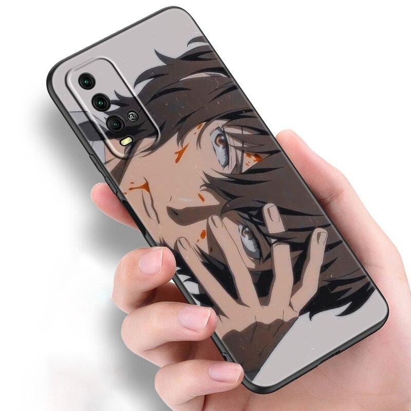 Anime Bungou Stray Dogs Dazai Osamu Phone Case For Xiaomi Redmi Note 11 10 9 8 Pro 11T 10T 10S 9S 8T 9 9A 9C 9T Black Soft Cover