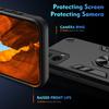 For Motorola Moto G35 5G Case PC+TPU Drop Defend Phone Cover with Ring Kickstand