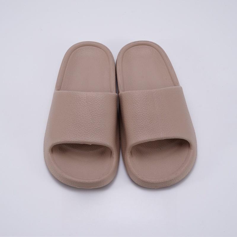 

2025 Summer Solid Simple Non Slip Soft EVA Flip Flops Slippers Men Women Bath Shower Outdoor Couple Shoes 44-45