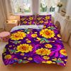 3pcs Tropical Flowers Bedding Set, Breathable And Soft, Suitable for All Seasons Machine Washable, Suitable for Bedroom Decoration,yy250822147