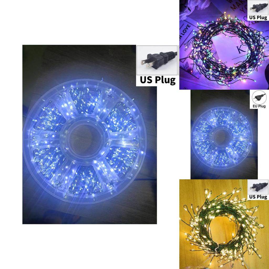 Led Copper Wire String Lights For Christmas Indoor Outdoor Holiday Lighting