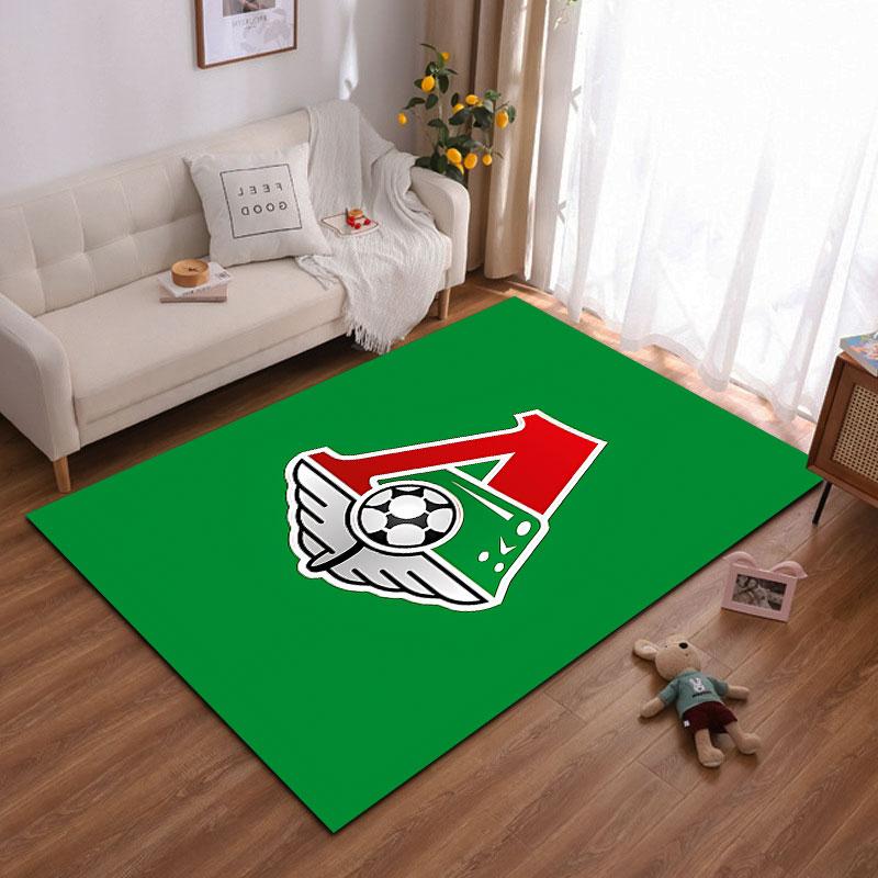 L Logo with Soccer Ball Design suitable as a non-slip mat for the living room or bedroom sofa