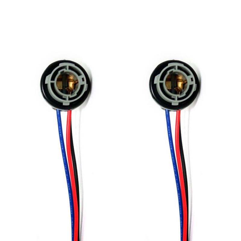 

2 шт. 1157 патрон для лампы Bay15D держатель лампы адаптер базовый разъем для стоп-сигнала