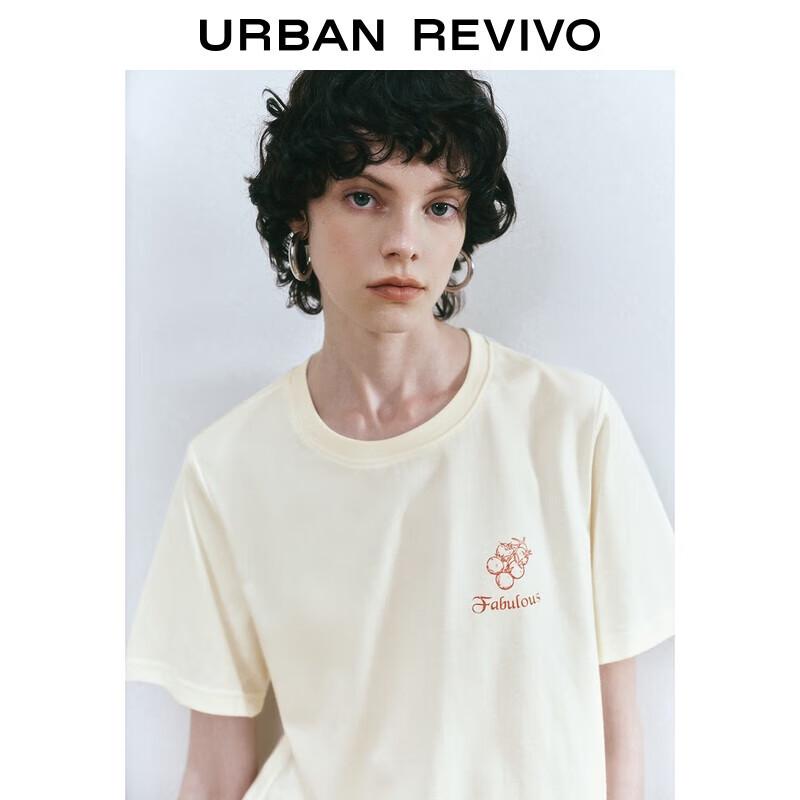 UR 2025 Women s Color-block Print Round Neck T-Shirt S