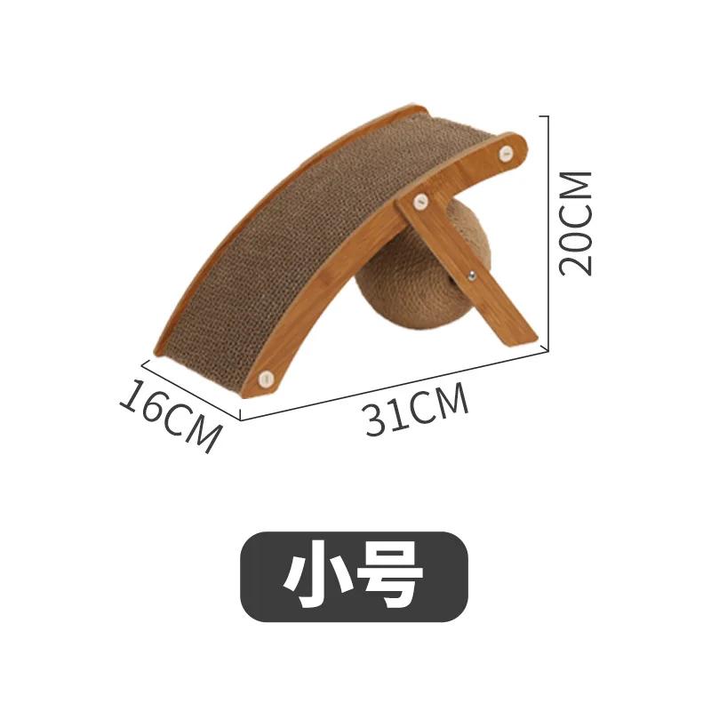 

Деревянная коготь, обмотанная вручную пеньковой веревкой, стойкая к царапинам кошачья игрушка для лазанья