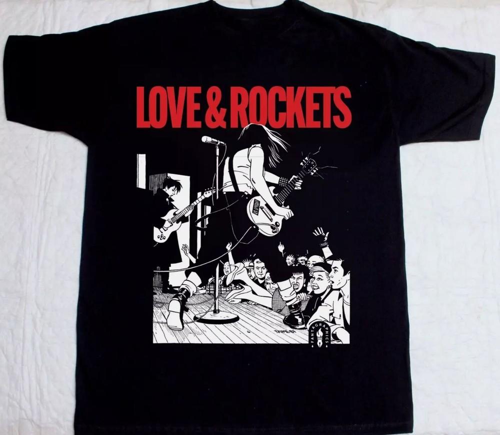 

Love and Rockets Band Short Sleeve T Shirt Full Size 4XL
