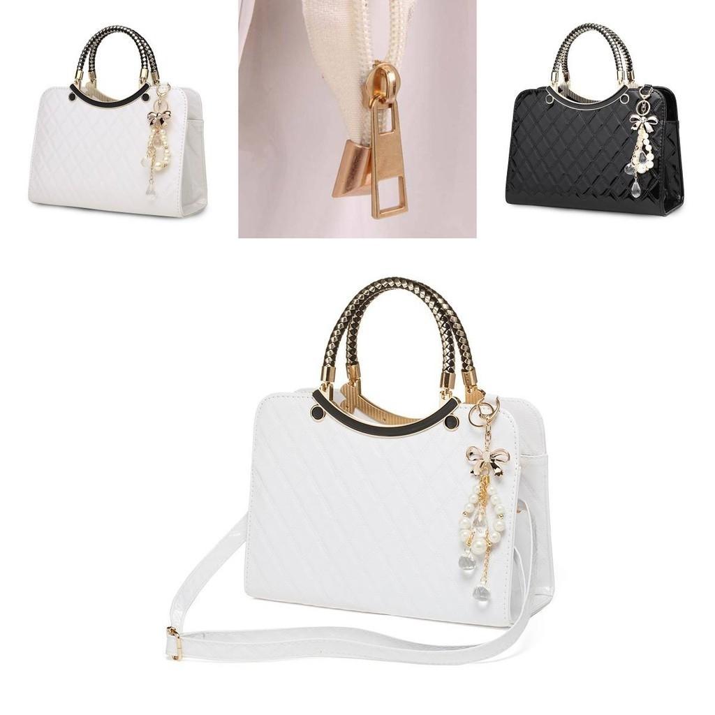 Fashionable Pu Leather Shoulder Bag With High Capacity And Rhombus Design For Women