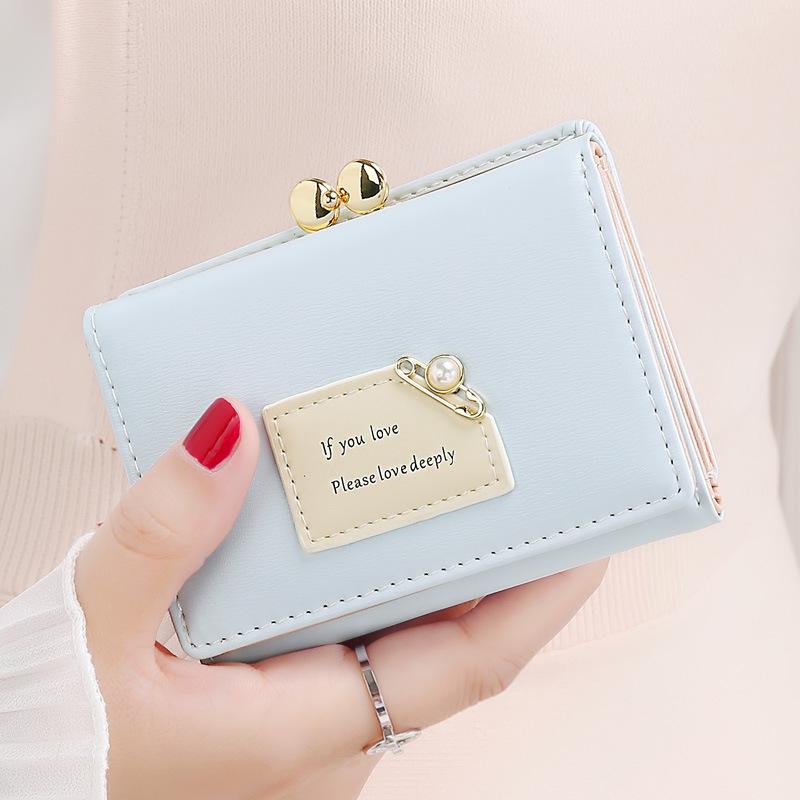 Trendy Women's Mini Wallet: Cute Korean-Style Card Holder & Coin Purse