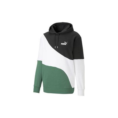 Logolu Baskılı Kontrast Kapüşonlu Erkek Üst Yeşil 675746-37