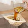 Suction Cup Press Sink Drainer Basket Automatic Dumping Strainer Basket Hanging Faucet Sponge Storage Rack