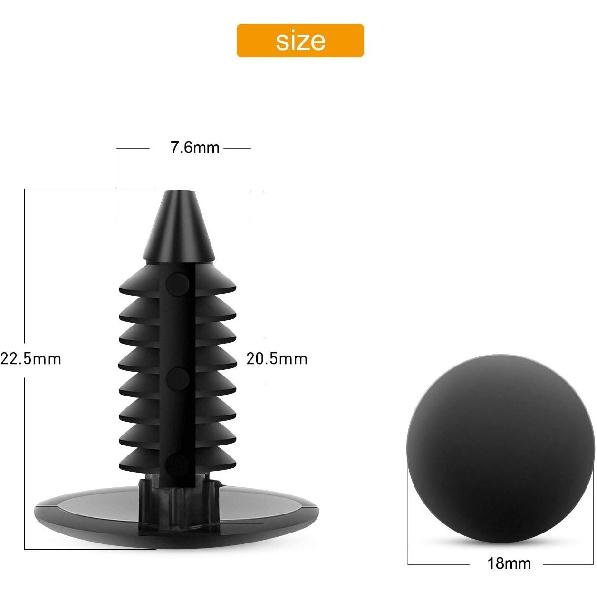 GOOACC GRC-18 100 Stück 7mm 8mm 10mm Nylon-Druckspreiznieten Ersatzkit, Stoßfängerbefestigung Nietenclips GM 21030249 Ford N807389S