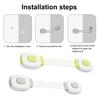 2Pcs Wear-resistant Practical Good Multipurpose Baby Safety Cupboard Locks Furniture Latches Furniture Strap Latches