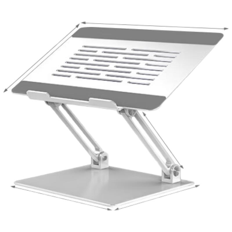 IKELAI Aluminum Laptop Dual Arm Desk Clamp Stand