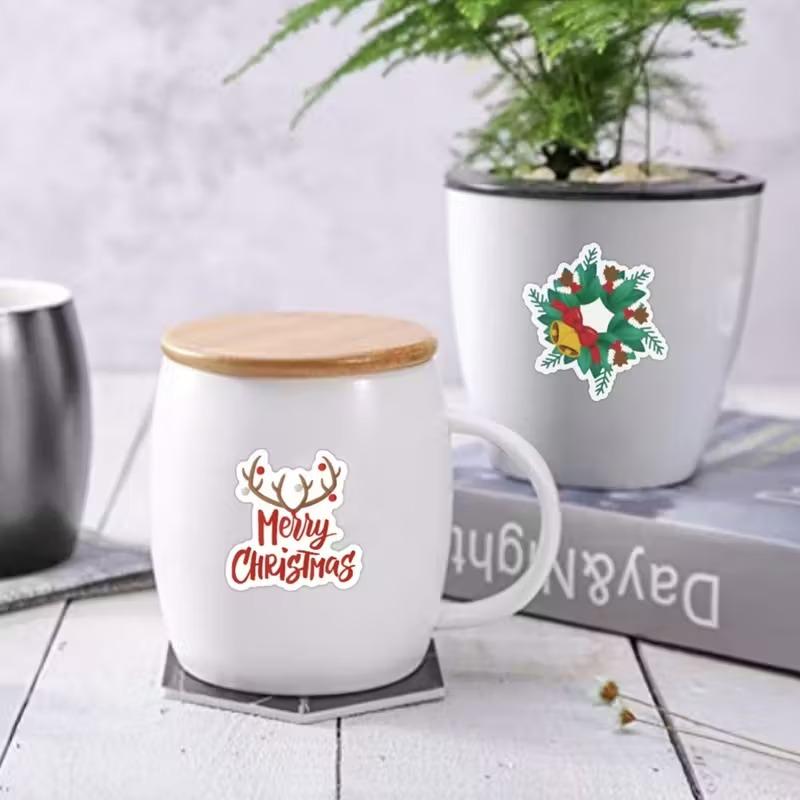 1-20Packs Christmas Stickers Waterproof Decals for DIY Skateboard Helmet Bicycle Water Bottle Holiday Gift Giving Party Supplies