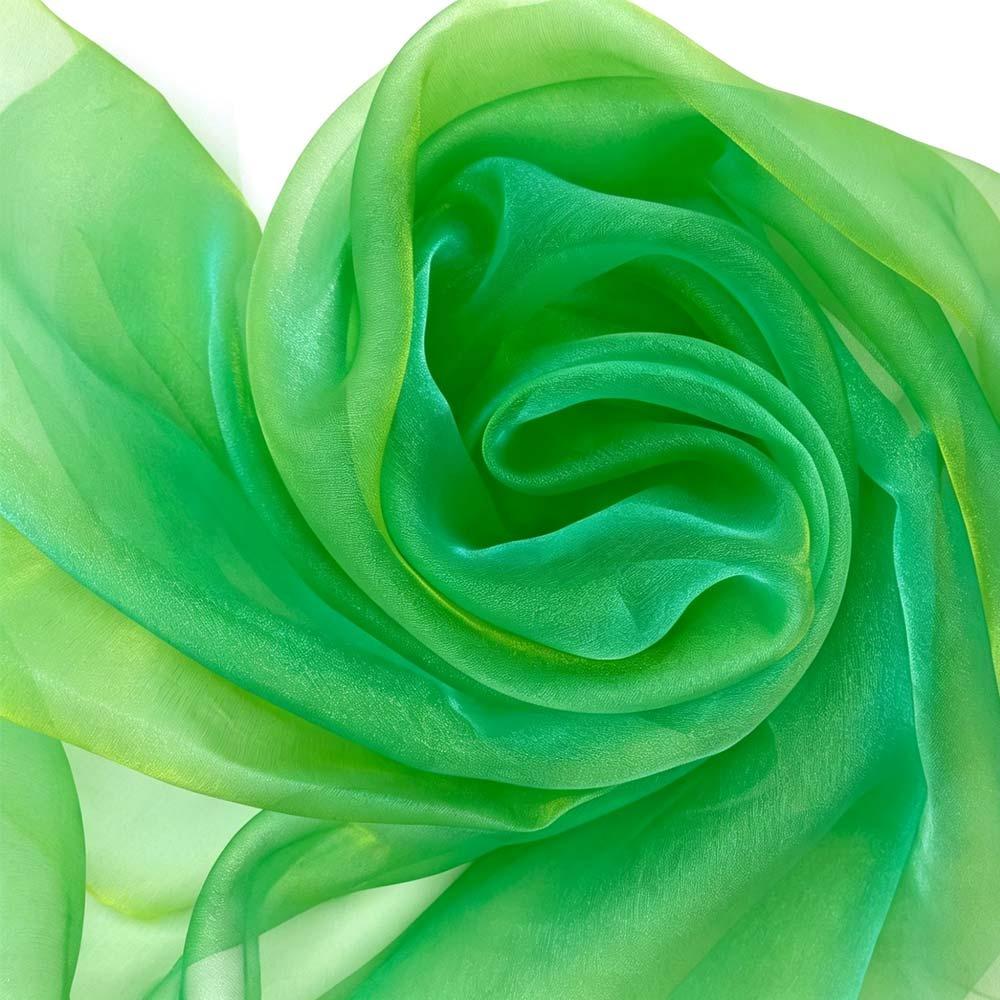 

150X100cm Organza Fabric Two-color Gradient Soft Yarn Laser Fabric Blue Green Gradient Color Two-tone Fabric Party Decoration 150 x100cm зелёный