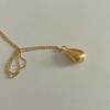 oar Raindrop Long Necklace [18kGold Plated]