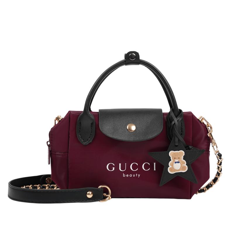 Gucci DIY Style Cosmetic Bag Xia Xiongxi Niche Trendy High-end Light Mature Simple Fashionable Versatile Classic Summer Xiongxi