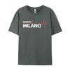 Made In Milano Italy Italia Place Of Birth Heartbeat Tops T Shirt Casual Tops Shirt Funky Printing Unisexs Tshirts Printing