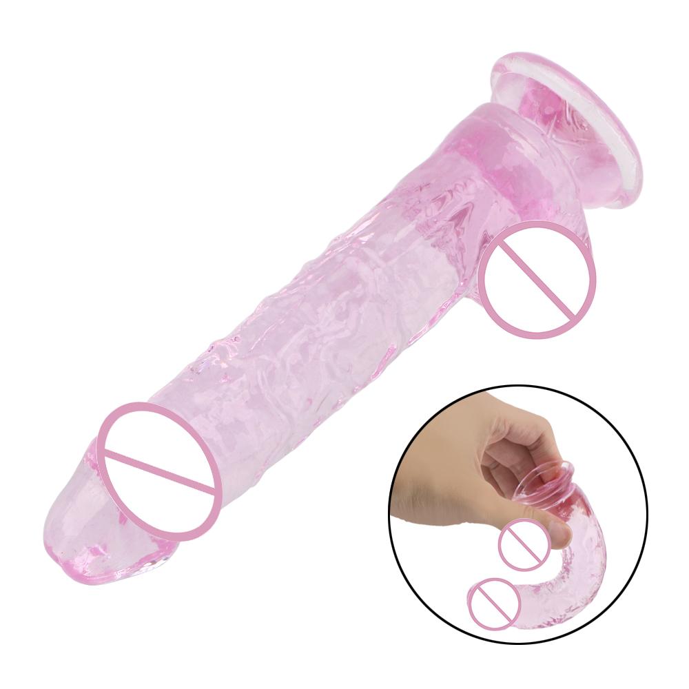 Adult Products Realistic Artificial Penis G-Spot Dildo Female Masturbation With Strong Suction Cup Sex Toys for Women