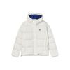 Solid Color Hooded Down Jacket Women Jackets Coconut-White F11W346906F-IV