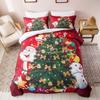 Christmas Quilt Doona Duvet Cover Set Double Queen King Size Bedding Pillowcases
