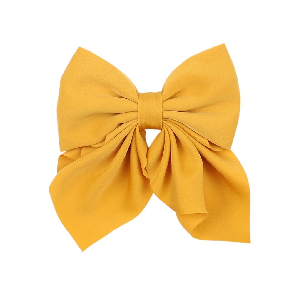 1Piece Big Hair Bow Ties Hair Clips Satin Two Layer Butterfly Bow For Girls Bowknot Hairpin Trendy Hairpin Hair Accessories