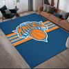 York Knicks Flannel Pattern Square Carpet,Area Rug,Carpet Rug for Living Room Bedroom Sofa Playroom Decor,Non-slip Floor Mat
