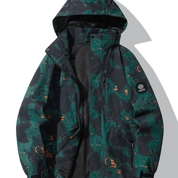 Spring and Autumn New Jacket Men's Outdoor Sports Mountaineering Windproof Waterproof Hooded Jacket