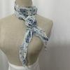 Detachable Silk Scarf Thin Floral Chiffon Scarves Fashion Neck Cover  For Women Lady Girls Female