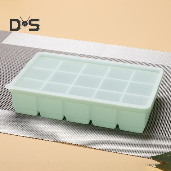 Food Grade Ice Cube Mold Safe Scentless Flexible 9/15 Grids Silicone Ice Cube Plate
