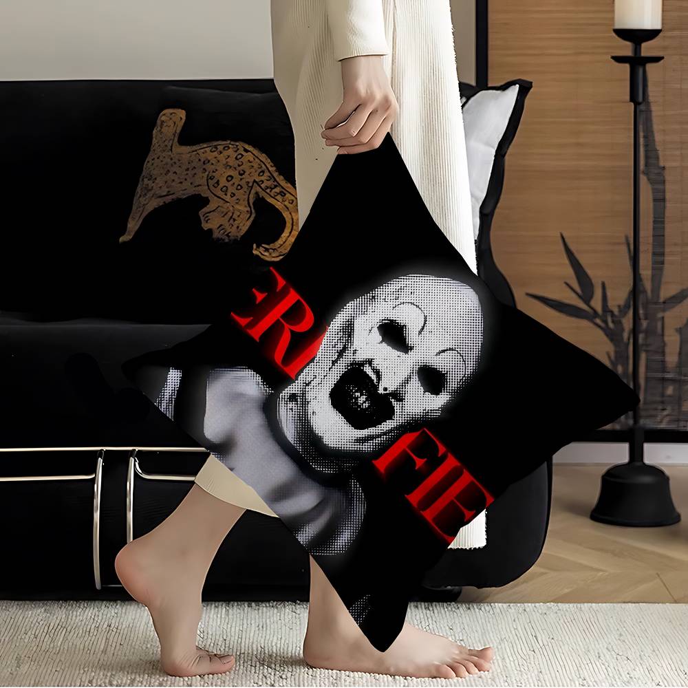 Horror Movie TTERRIFIER Pillow Cushion Cover Pillowcase Living Room Sofa Home Decor Customized